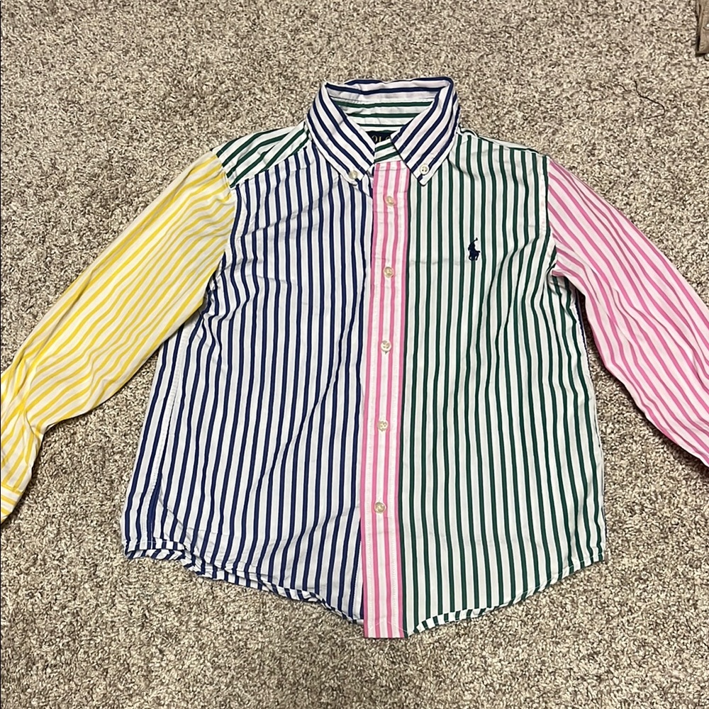 Polo by Ralph Lauren Color-Blocked Button Down Shirt